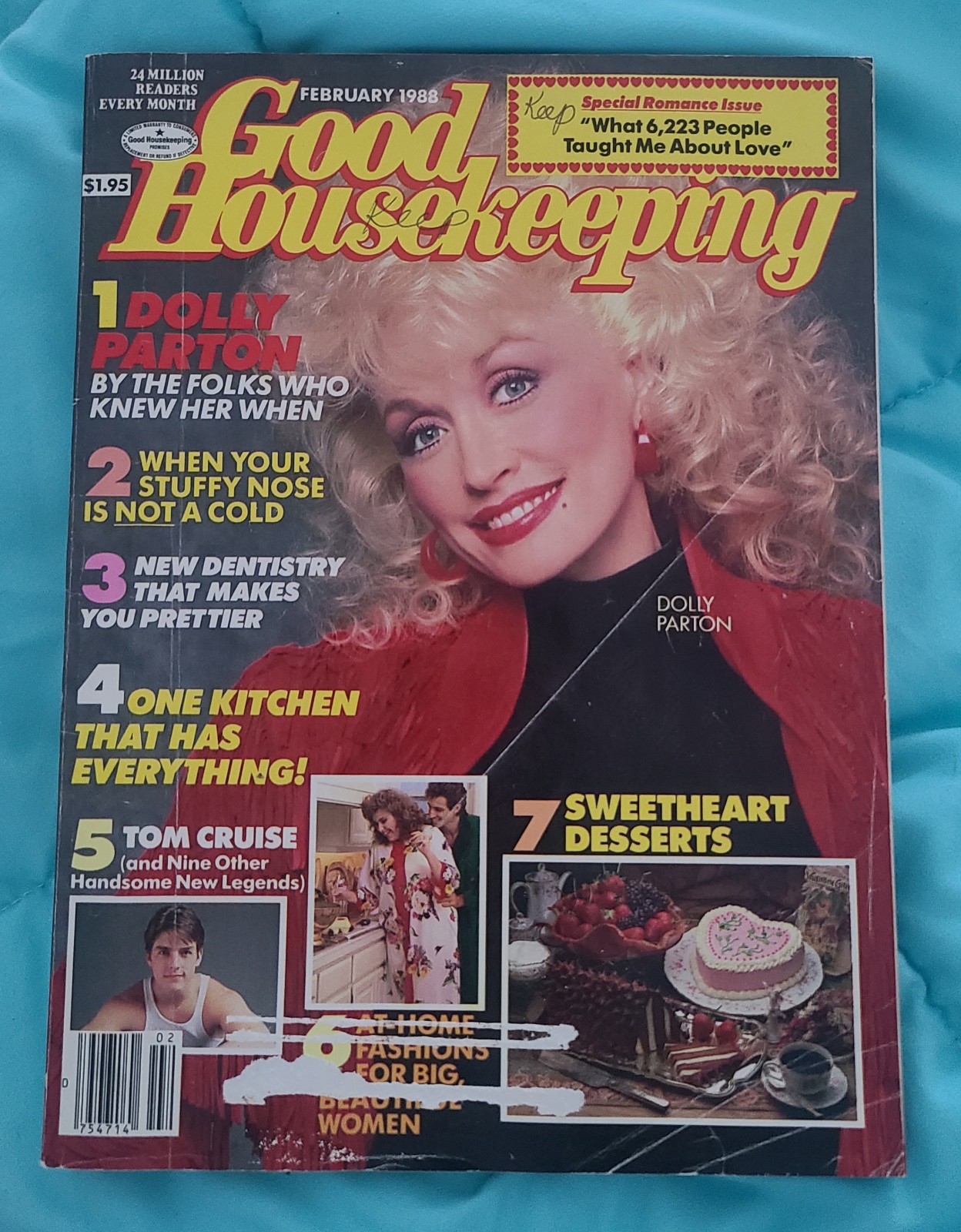 1988 FEBRUARY GOOD HOUSEKEEPING MAGAZINE - DOLLY PARTON COVER - L 11706