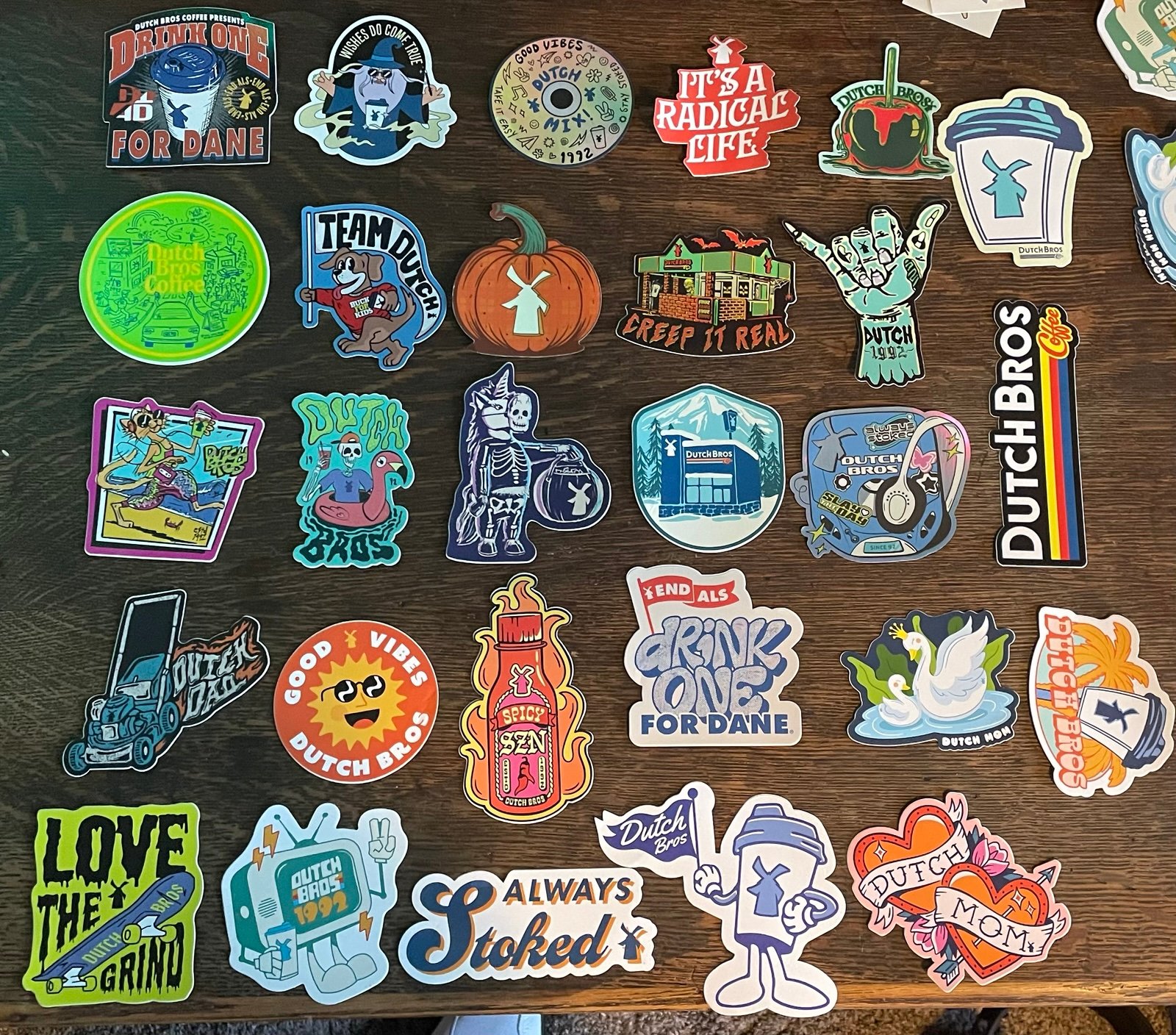 Dutch Bros Stickers 28 Pack