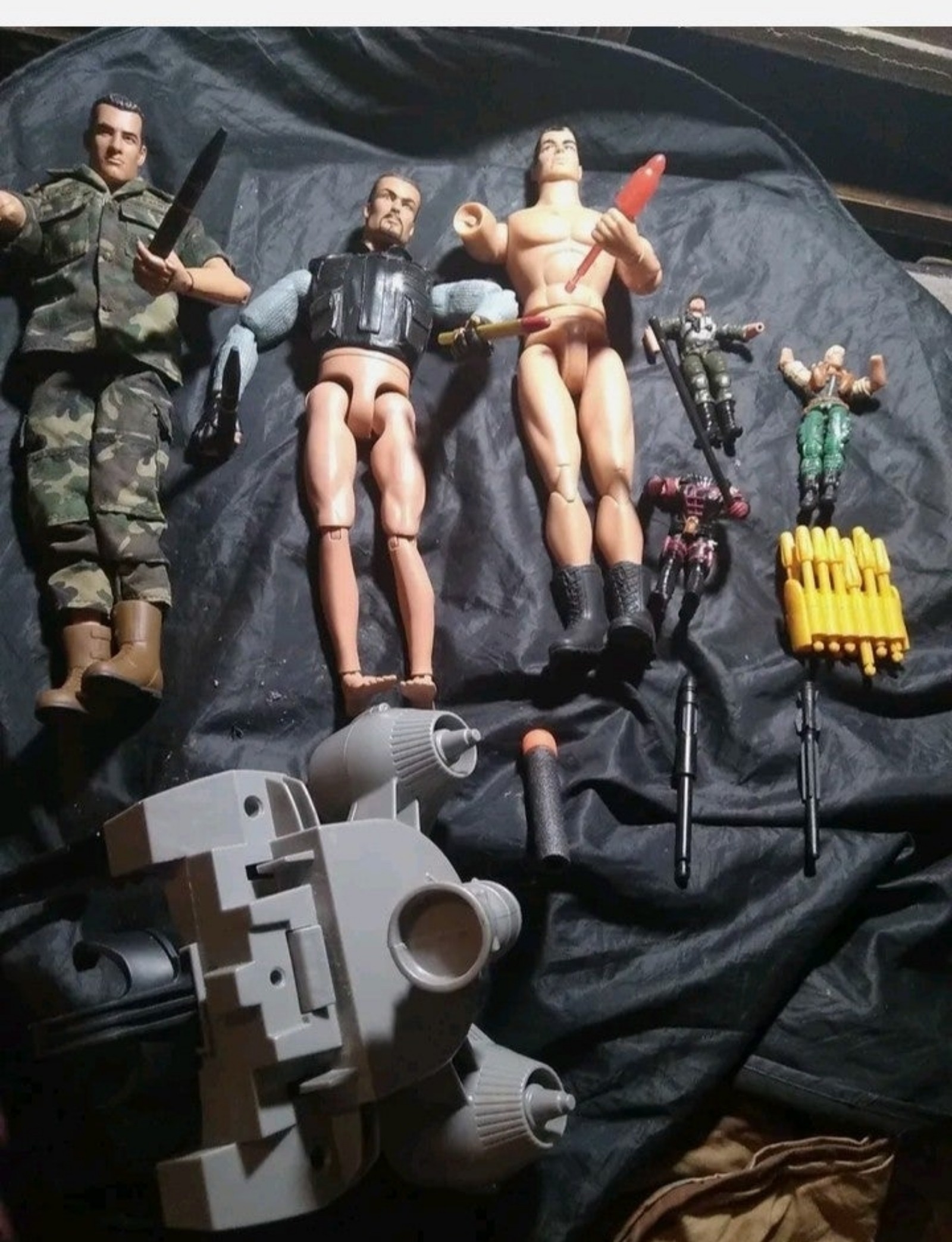 GI JOE + random missiles + vehicle part (parts maybe from lanard, g.i. or other)