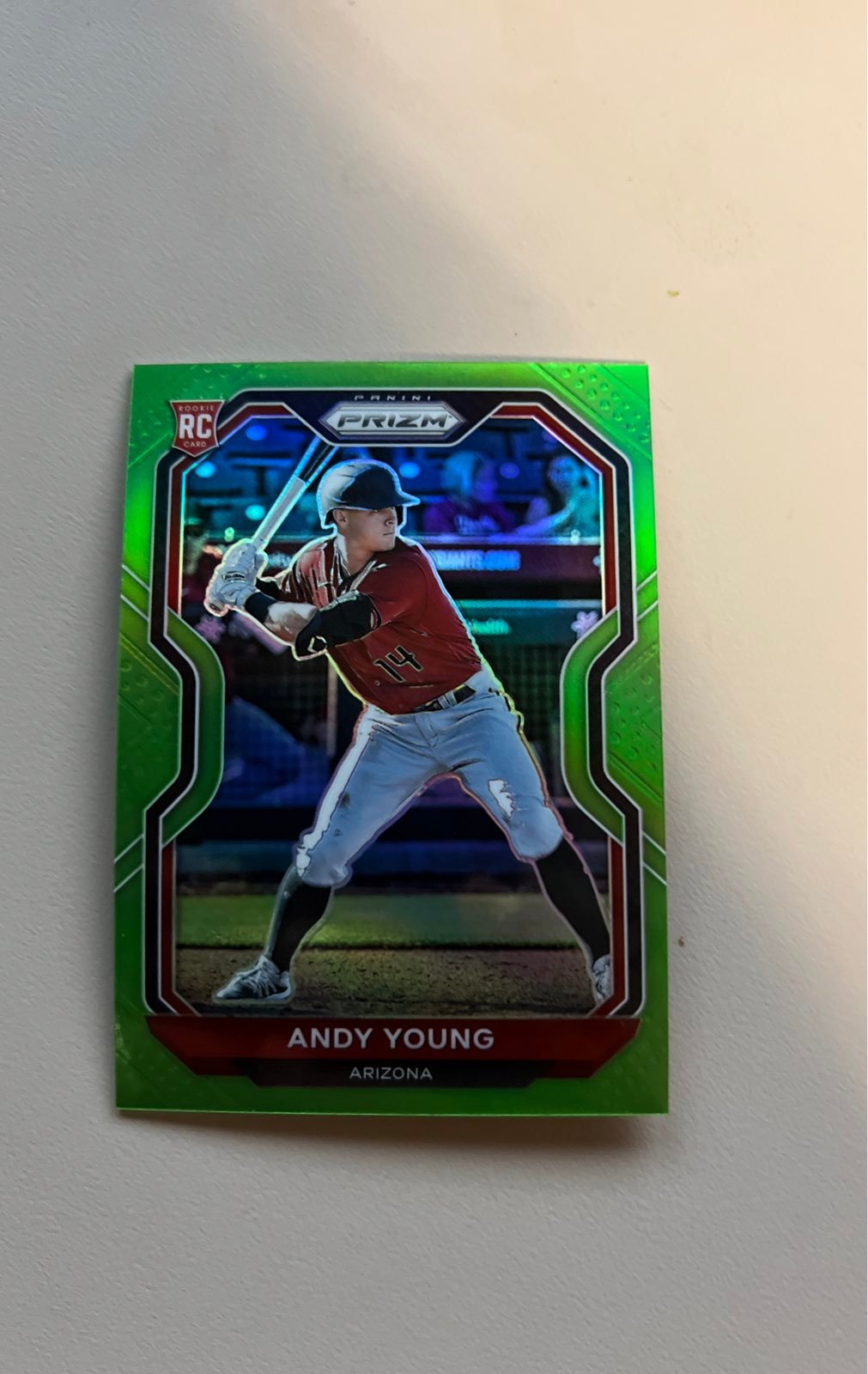 Andy Young Rare Lime Green Rookie Refractor
