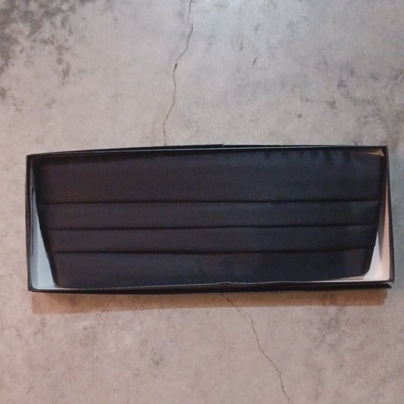 Black satin feel Cummerbund