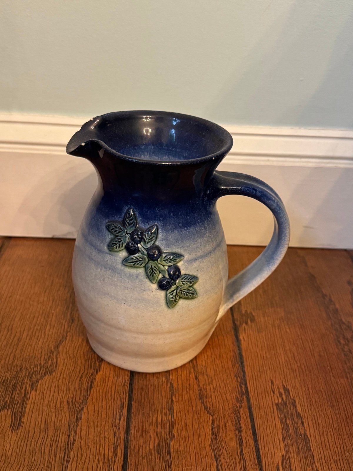 Vintage Blueberry Pitcher by Richard Johnson