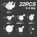 Porcelain Ceramic Tea Set