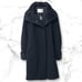 【Beautiful Condition】BOLZI Merino Melton Combination Stand Collar Coat 2WAY Luxury