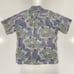 KAHALA Men’s Hawaiian Shirt Cotton Reverse Print Whaling Ship Maiden Fish Sz L