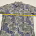 KAHALA Men’s Hawaiian Shirt Cotton Reverse Print Whaling Ship Maiden Fish Sz L