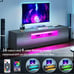High Glossy LED TV Stand Cabinet FREE Express Shipping USA