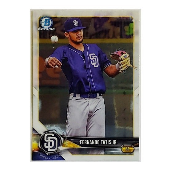 FERNANDO TATIS JR ROOKIE 2018 BOWMAN CHROME PROSPECTS #BCP-114, PADRES