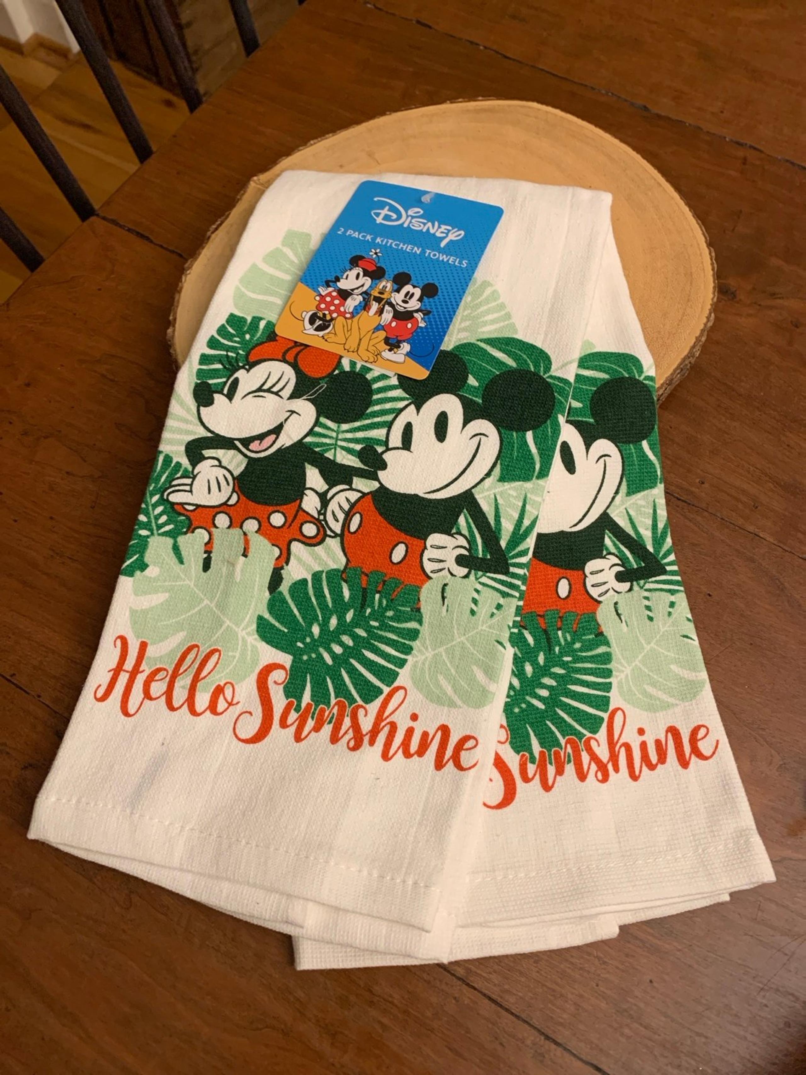DISNEY MICKEY & MINNIE MOUSE SUMMER KITCHEN TOWELS (set/2)