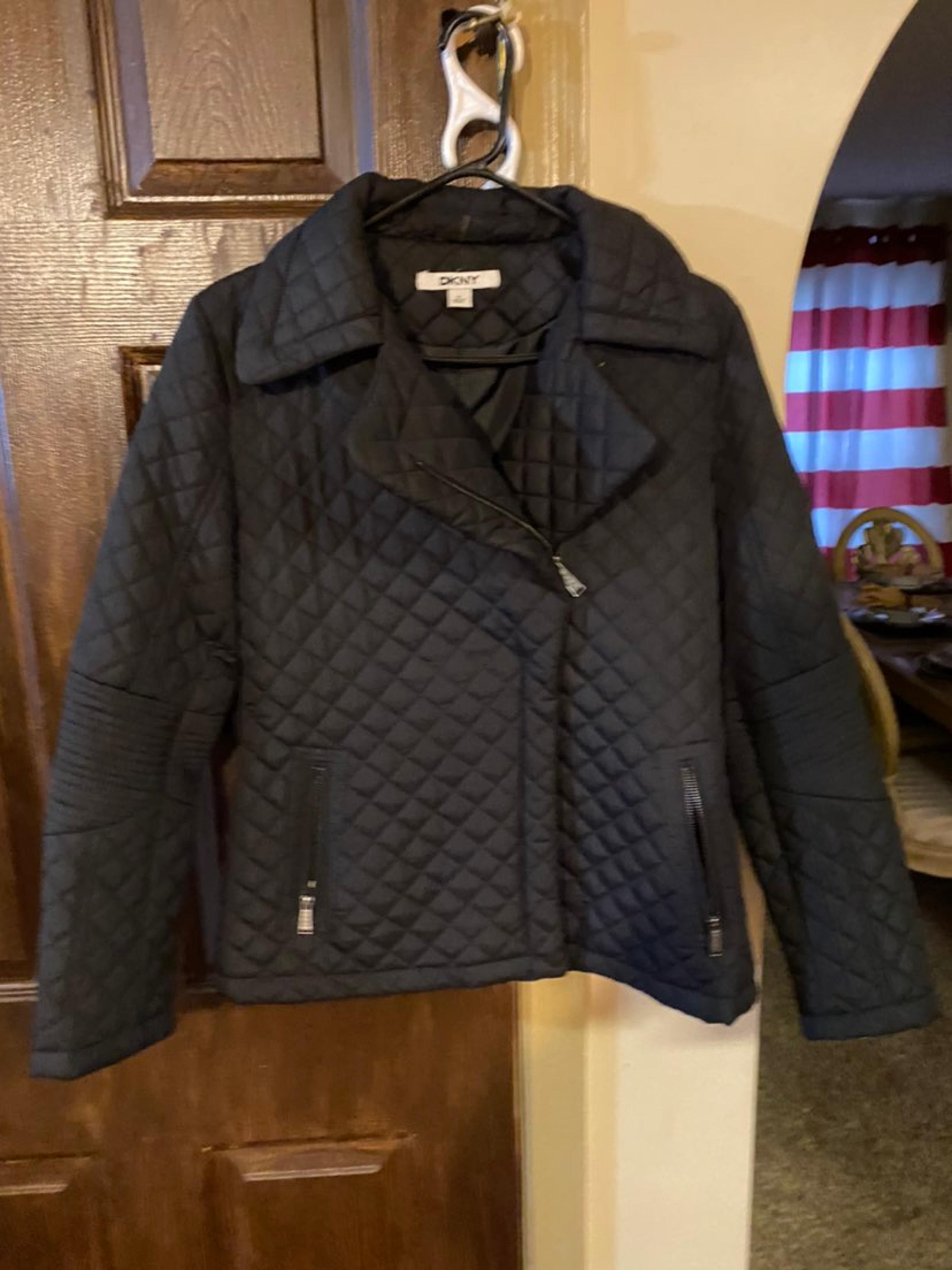 dkny black active jackets