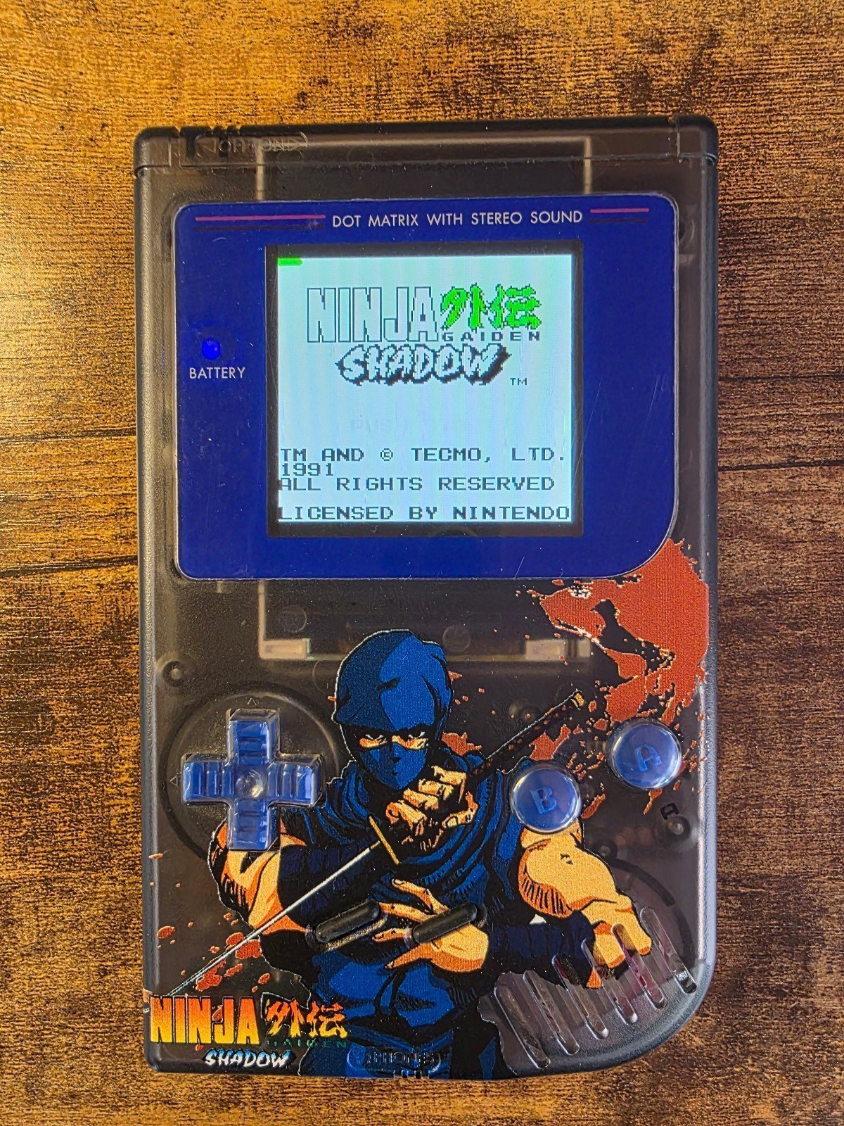 Nintendo Gameboy Dmg-01 with custom shell and upgrades
