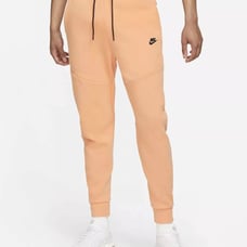 Nike Sportswear Tech Fleece Men’s NEW Orange Frost Black Slim Jogger Sweatpants.