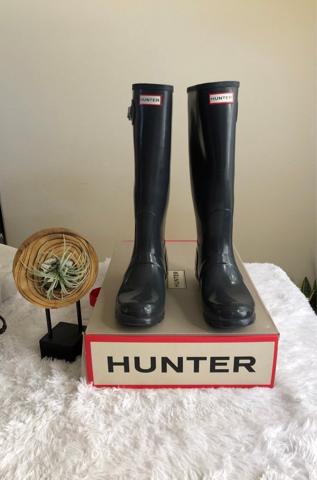 Hunter Tall Boot New Dk Slate Sz 10
