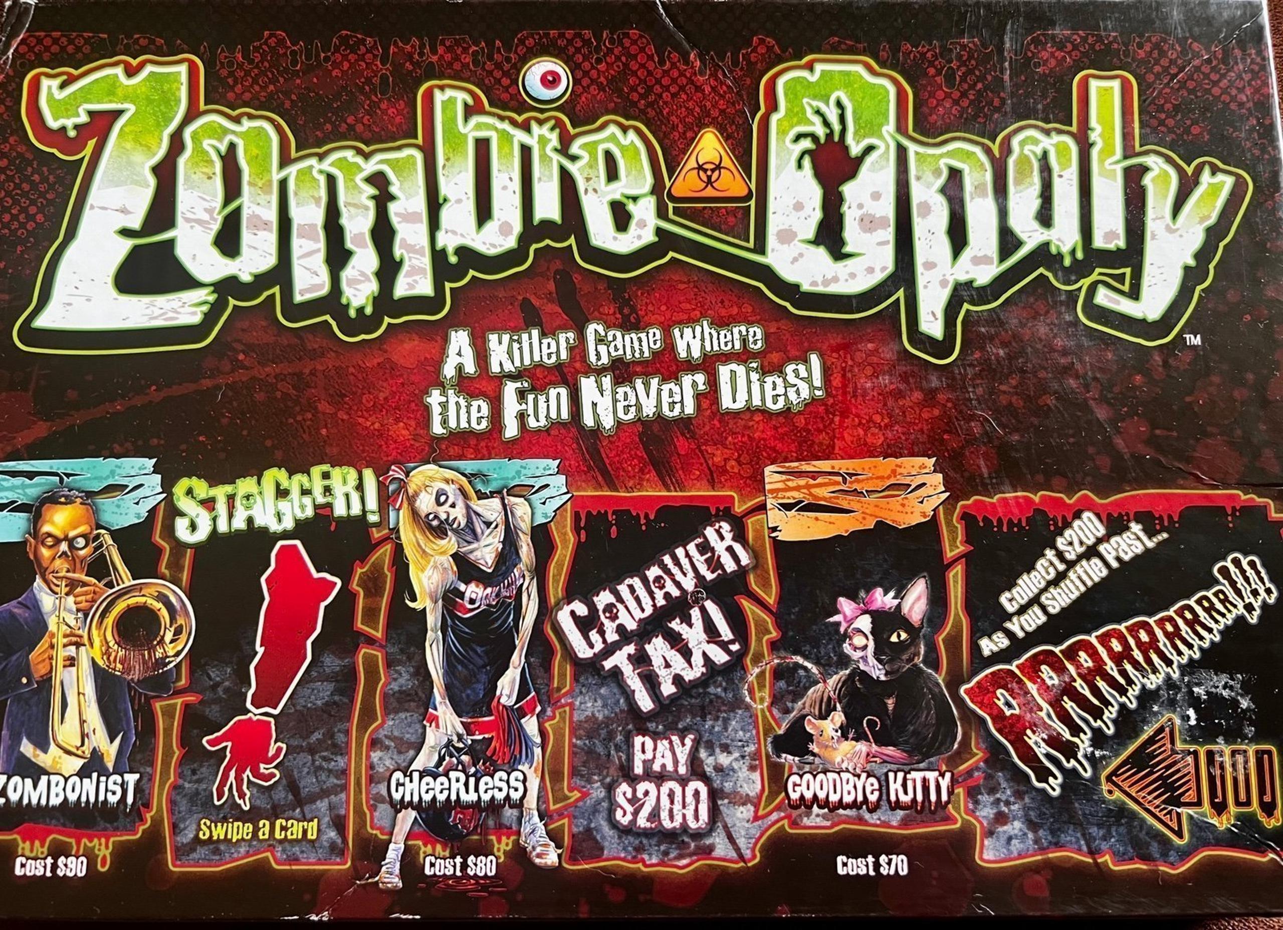 NIB Zombie-Opoly Board Game