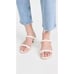 Larroude Goldie Flowers Mule in Ivory Leather 8.5 Womens Slides Sandals