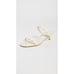 Larroude Goldie Flowers Mule in Ivory Leather 8.5 Womens Slides Sandals