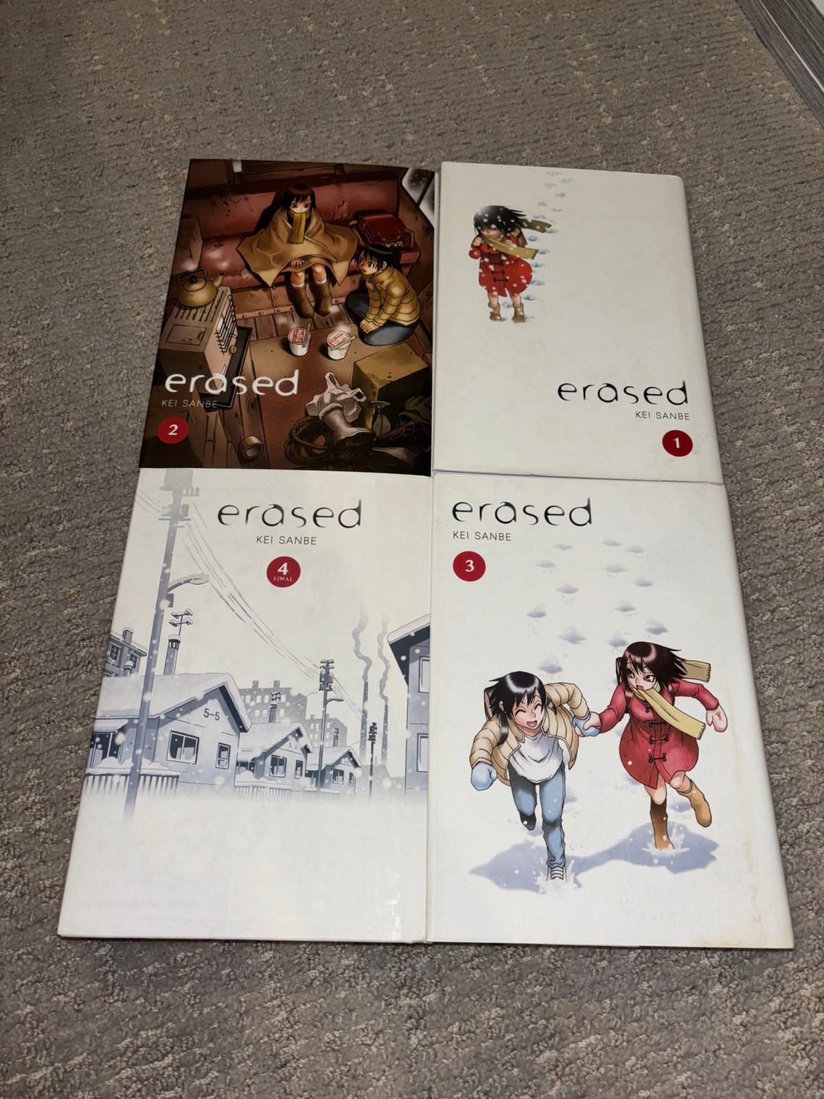 Erased Hardcover Volumes 1-4