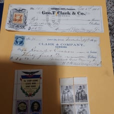 1 Sheet Old Usa Stetionery Items Lot Z 009