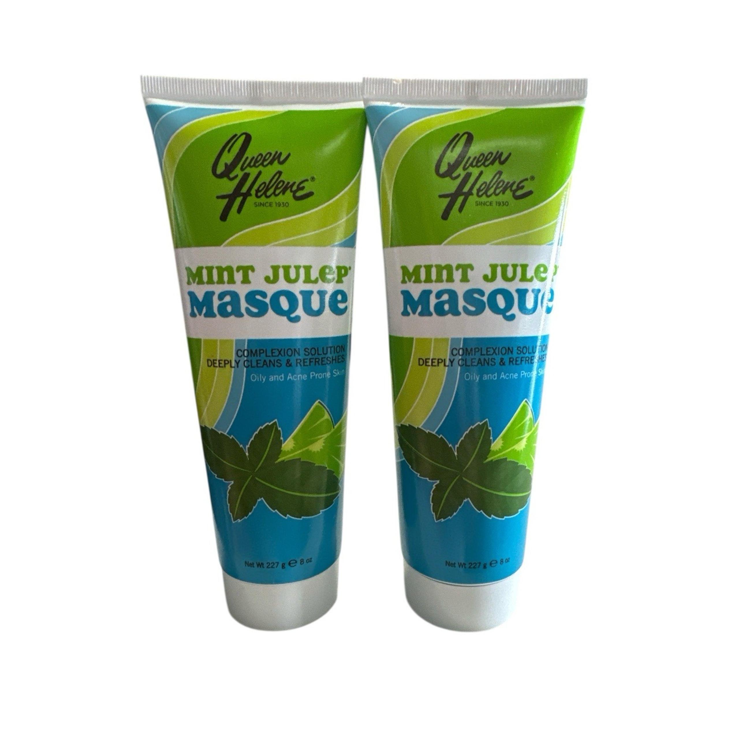 (2) Queen Helene Mint Julep Masque  For Oily & Acne Prone Skin 8oz Free Shipping