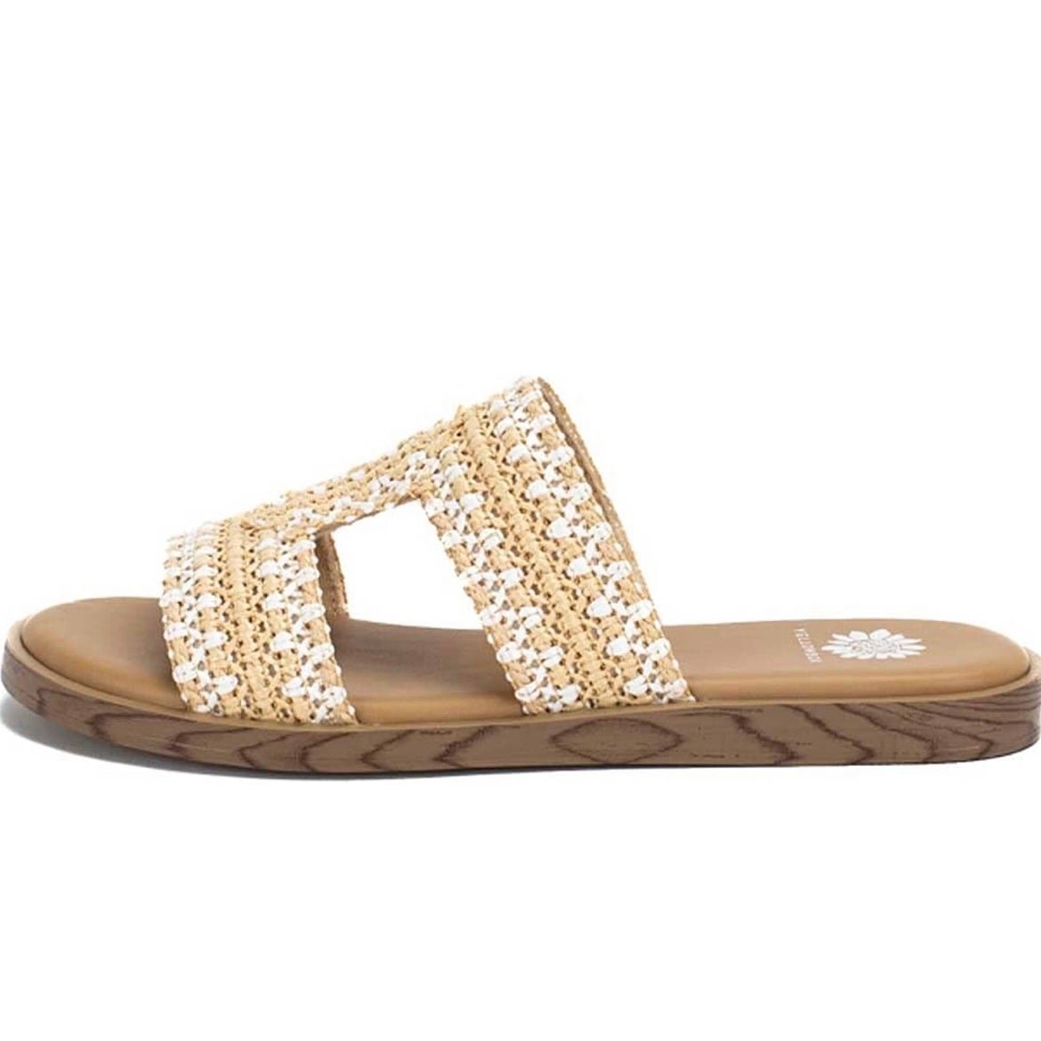 Yellow box white sandals new arrivals