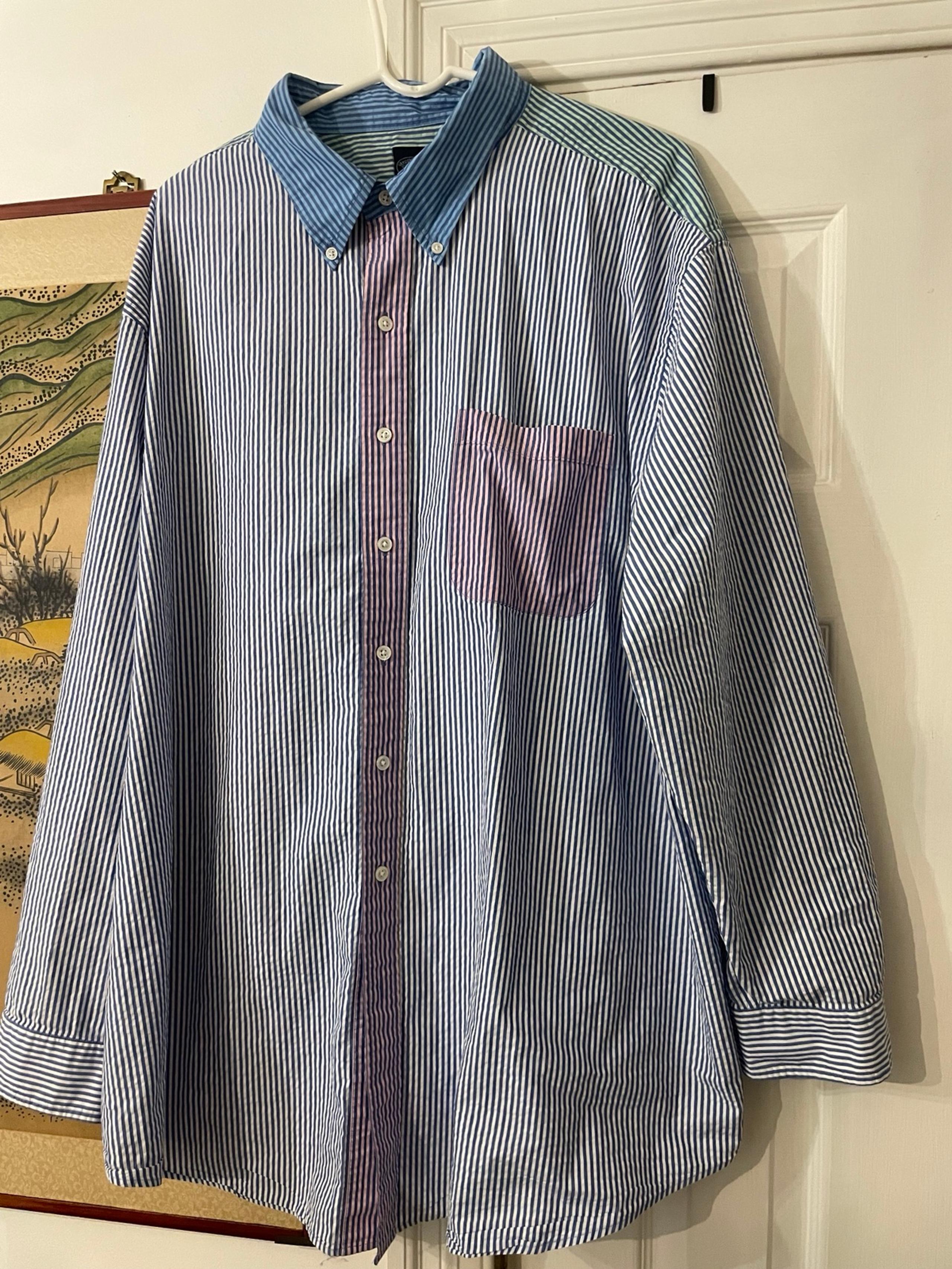Brooks brothers 3XL XXXL Colorblock button down shirt