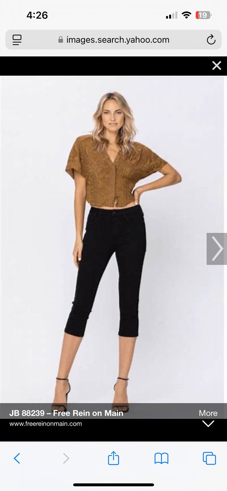 New Judy Blue 7/28 capris