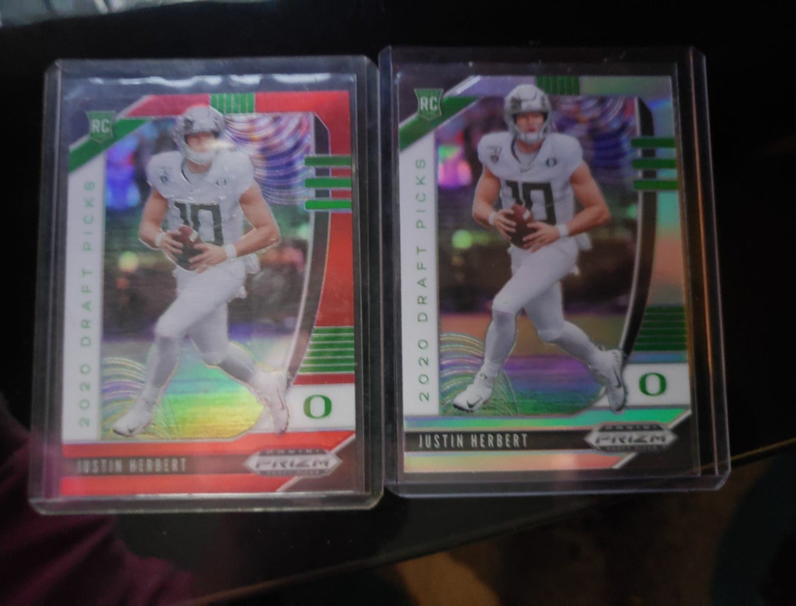 Silver & Red Holo Justin Herbert Rookie