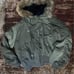 Olive Green MA-1 Flight Jacket, Short Length, with Fur