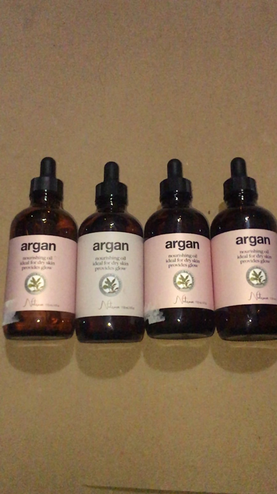 4x Natrave Argan Oil Nourishing Ideal For Dry Skin Provides Glow 4 Fl Oz
