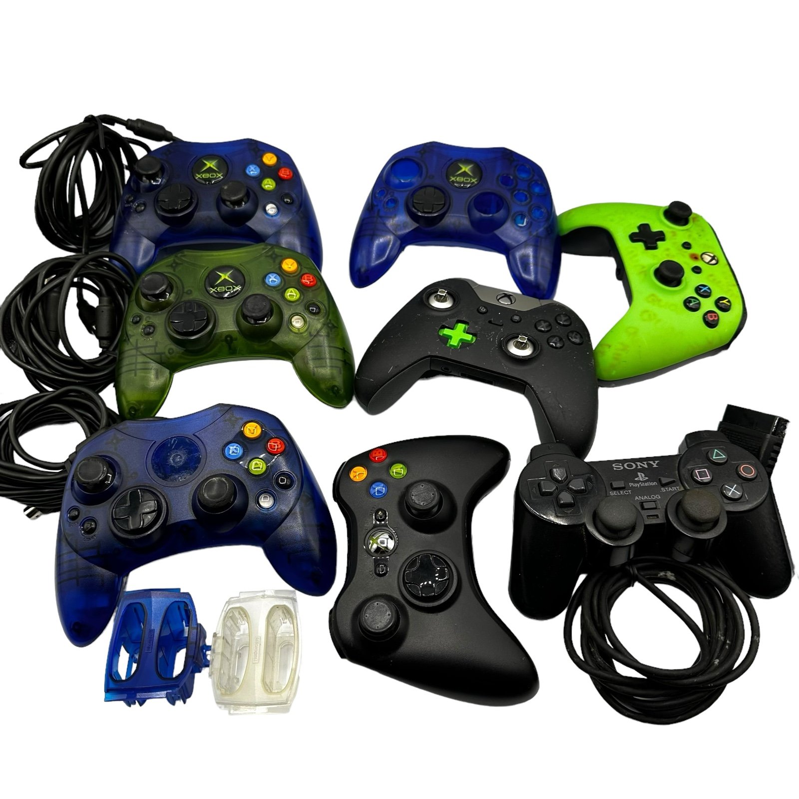 Microsoft Xbox One Original Xbox Ps2 Wireless Controllers Parts Or Repair