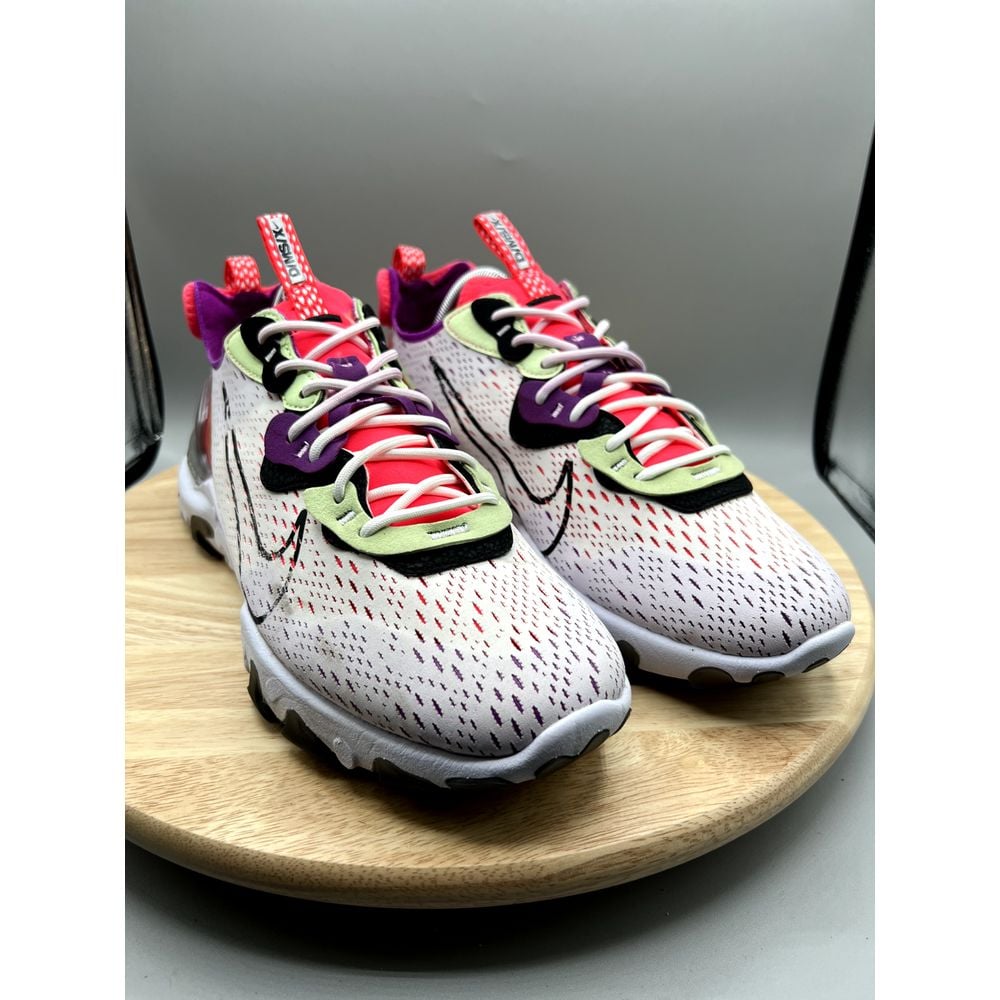 NIKE React Vision Summit Barely Volt Pink Purple Green D/MS/X Men's 9.5 CHECK2