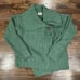 Carraig Donn Sweater Green Merino Wool Sz Medium One Button Cable Knit Ireland
