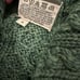 Carraig Donn Sweater Green Merino Wool Sz Medium One Button Cable Knit Ireland