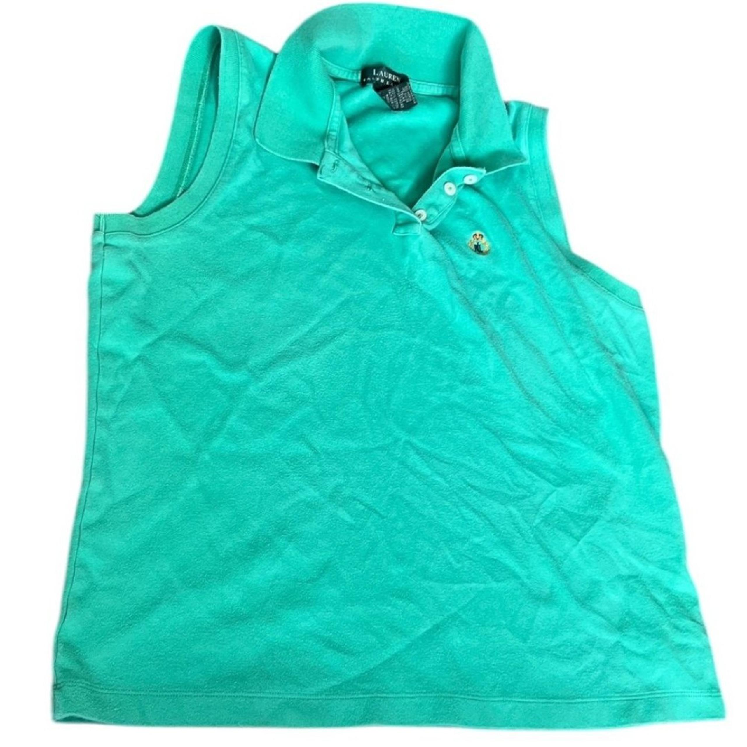 Vintage Ralph Lauren Women’s Preppy Polo Tank Top Y2K 90s Prep Old Money Size XL