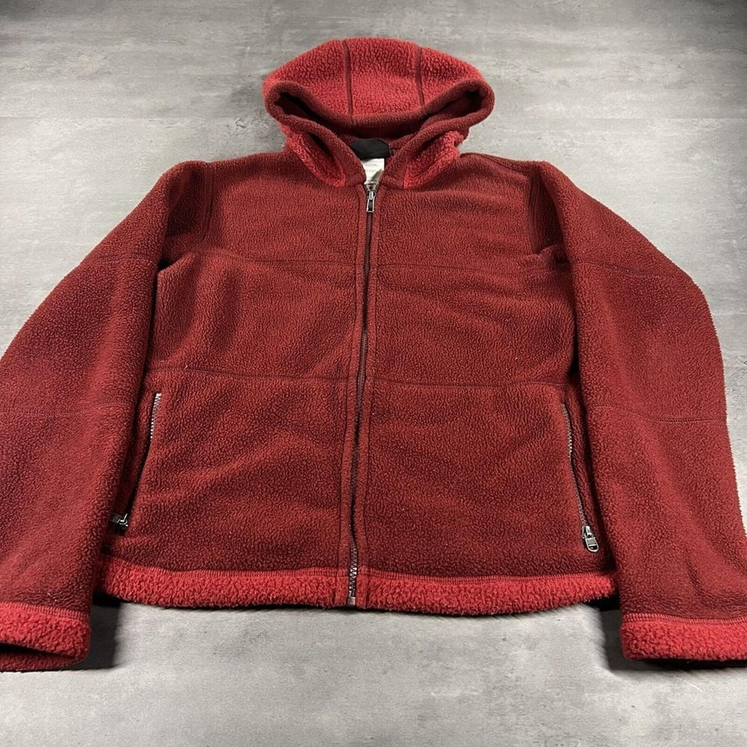 Patagonia Better Sweater Hoodie Women Medium Red Jacket Fleece USA Made Vintage