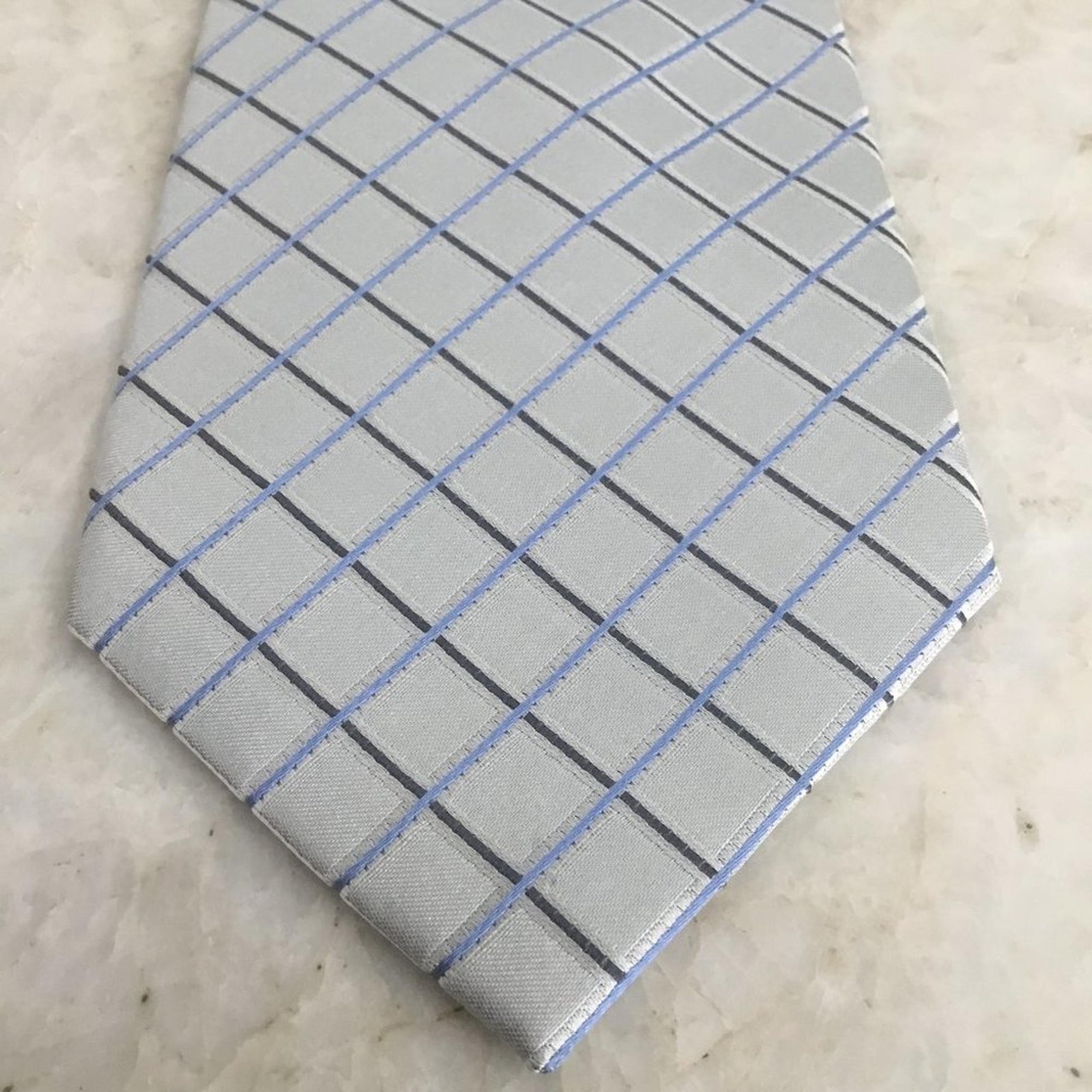 CLAIBORNE SILK CROSS-STRIPE TIE