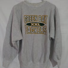 Vntg NFL Adult Green Bay Packers Reverse Weave Champion Crew Neck Sweatshirt