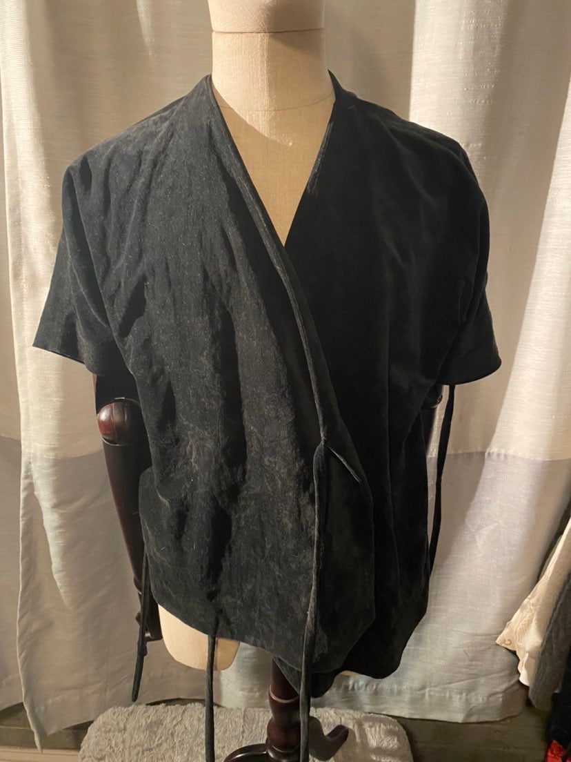 Rochas velvet kimono style vest