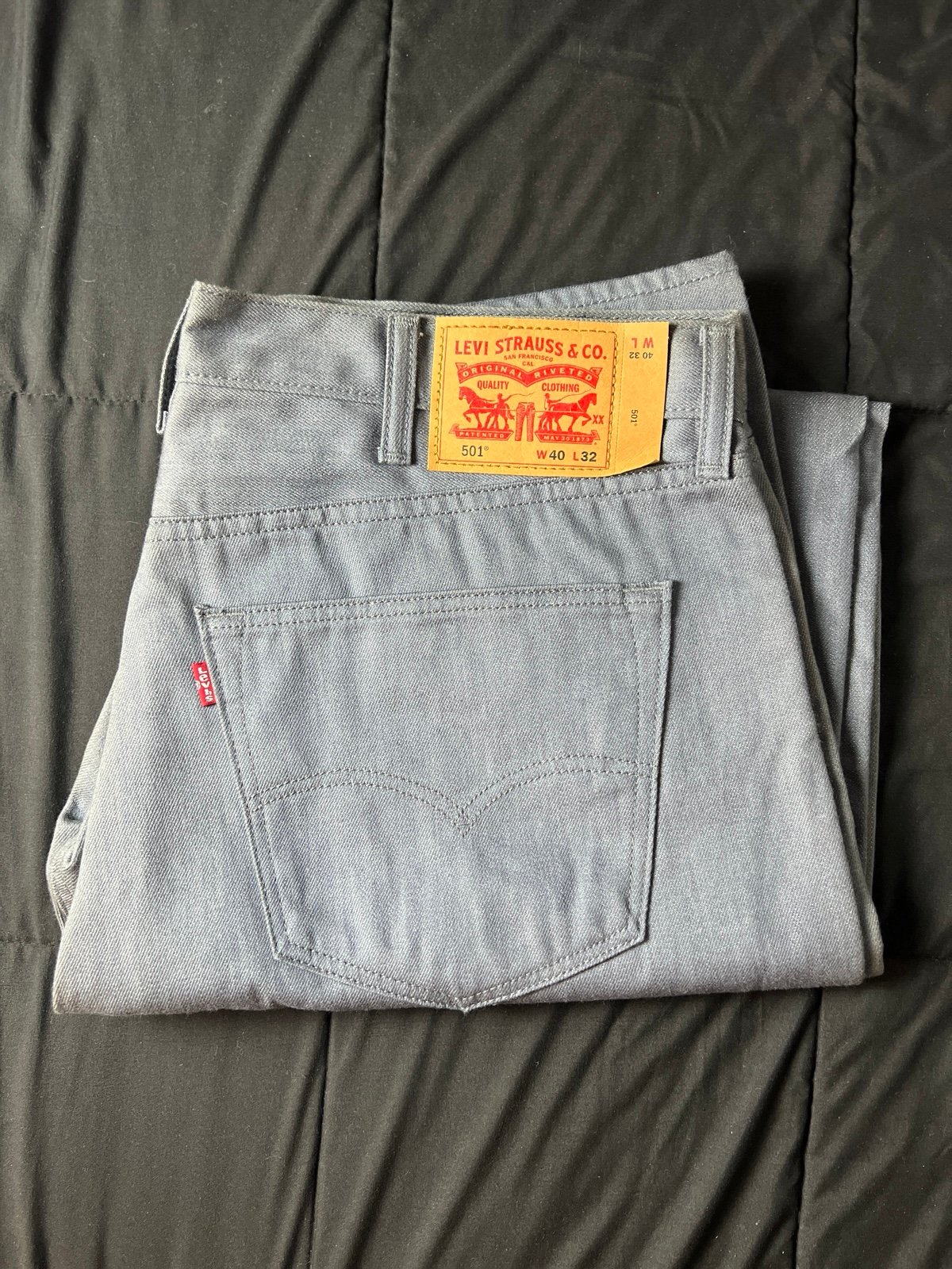 Grey Levi's 501 Pants