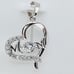 Beautiful Letter MOM Gift Pendant Simulated Diamond 925 Silver US925P1141