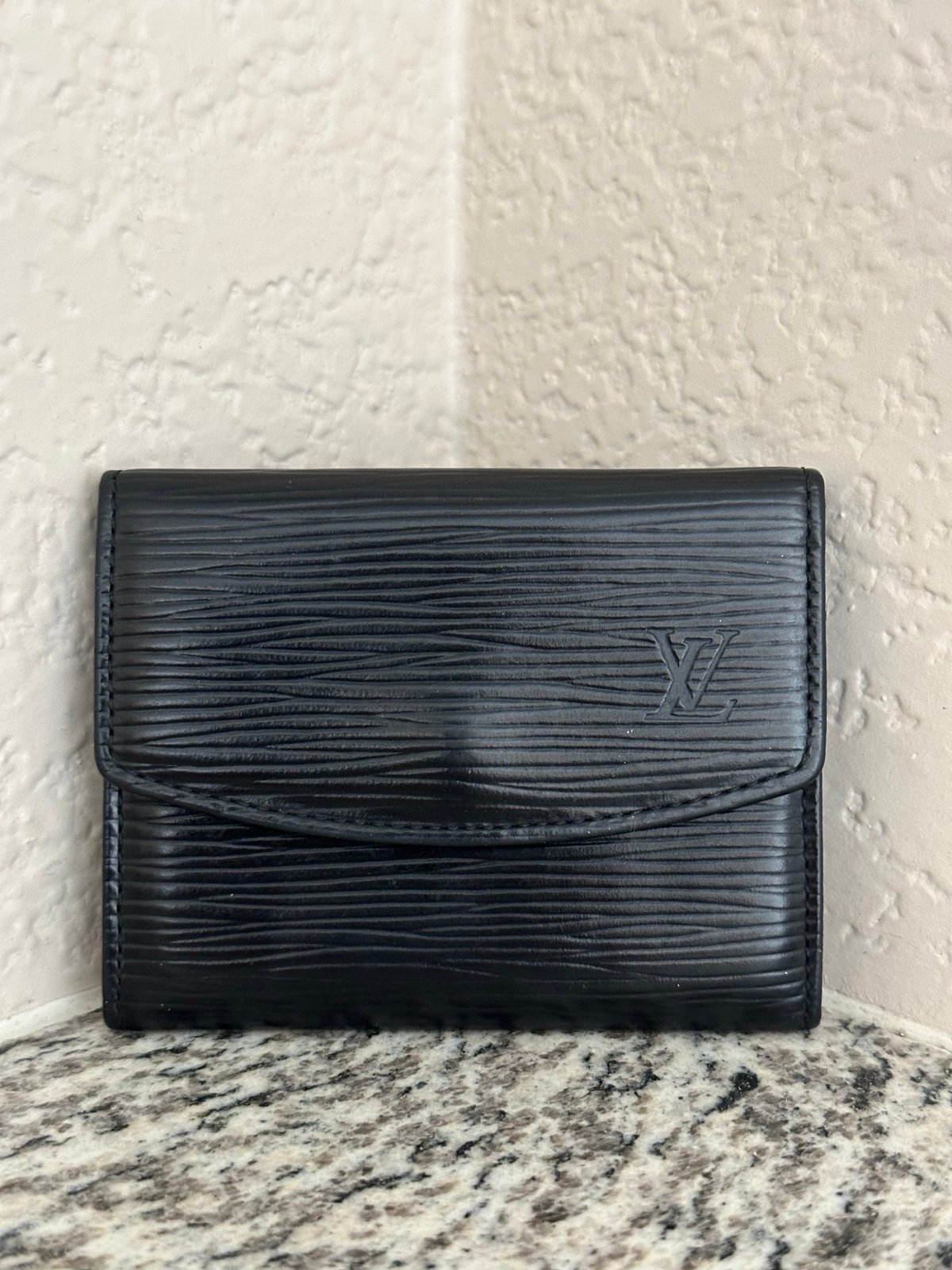 Louis Vuitton Black Epi Card Holder