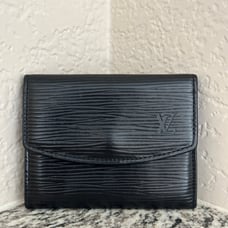 Louis Vuitton Black Epi Card Holder
