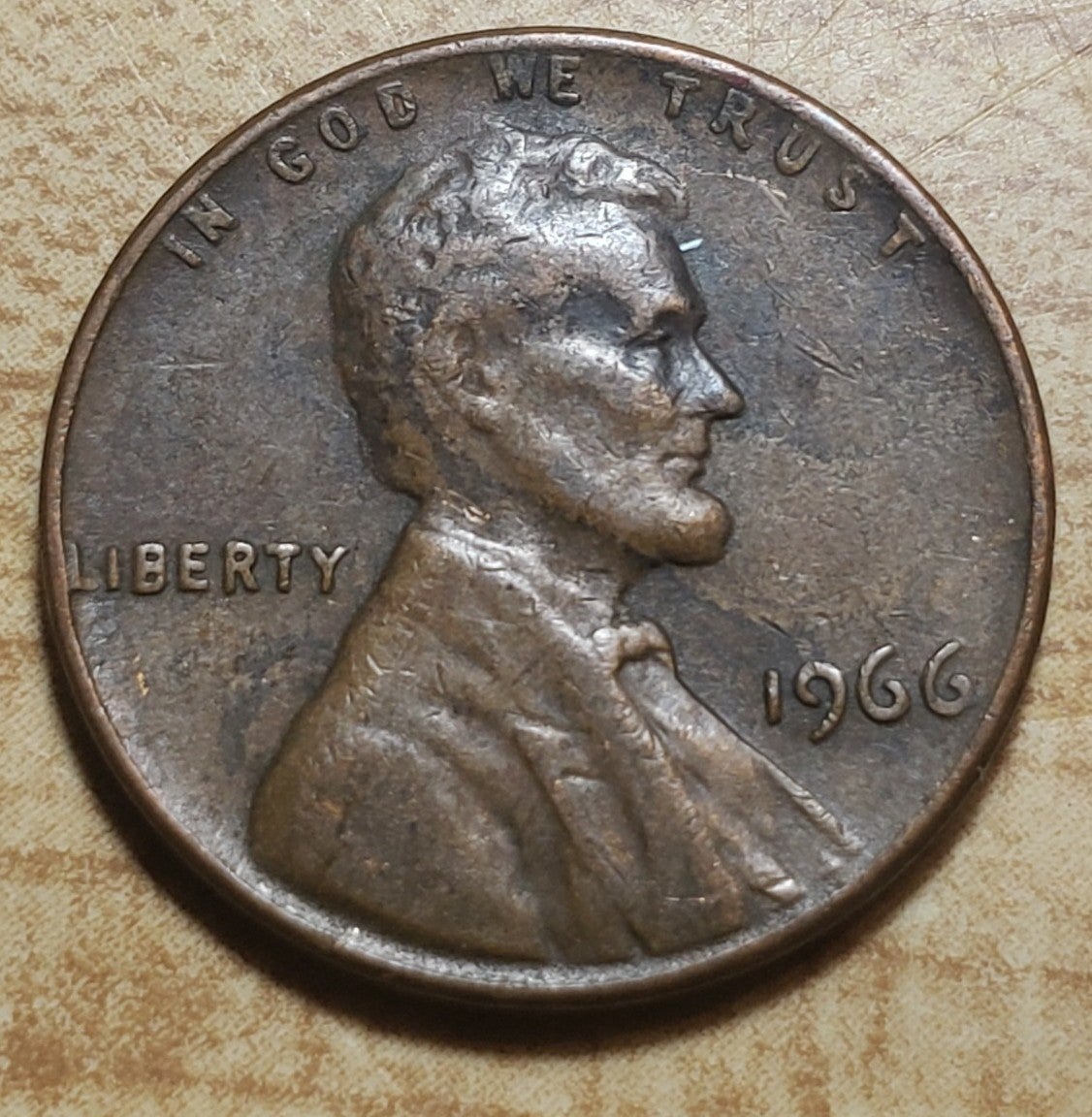 1966 LINCOLN PENNY w/ ERROR