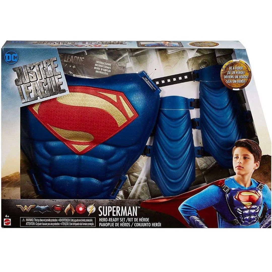 DC Justice League Movie Superman Hero Ready Roleplay Set - NEW