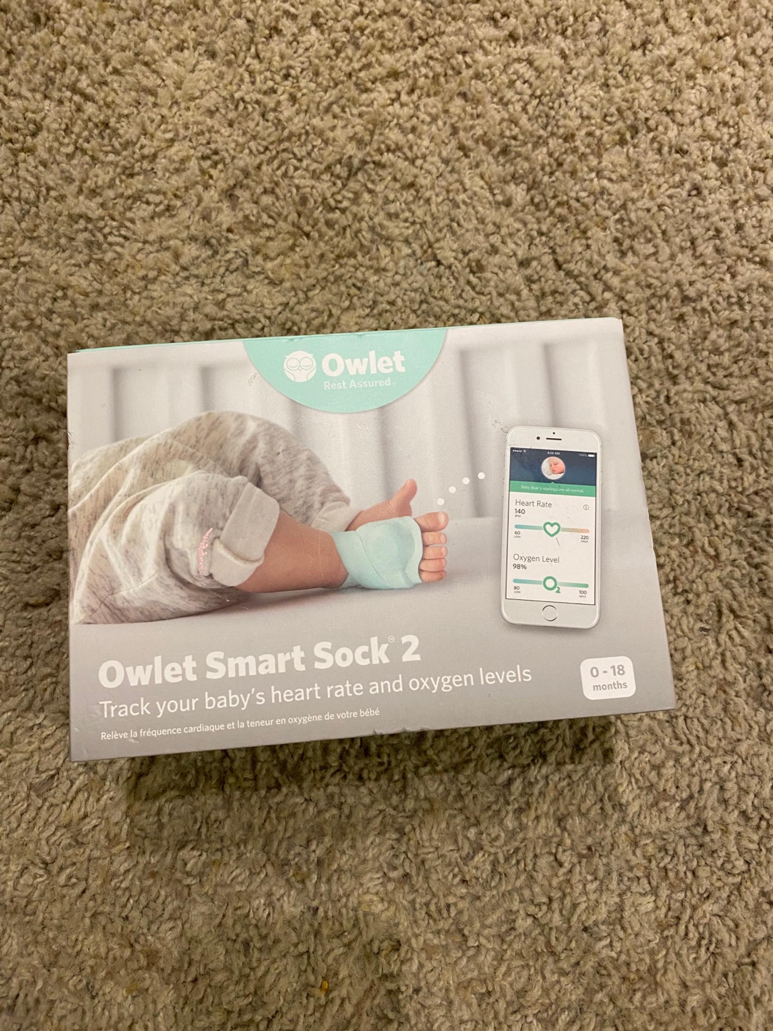Owlet Smart Sock 2 Baby Safety Heart Rate Monitor Baby Health