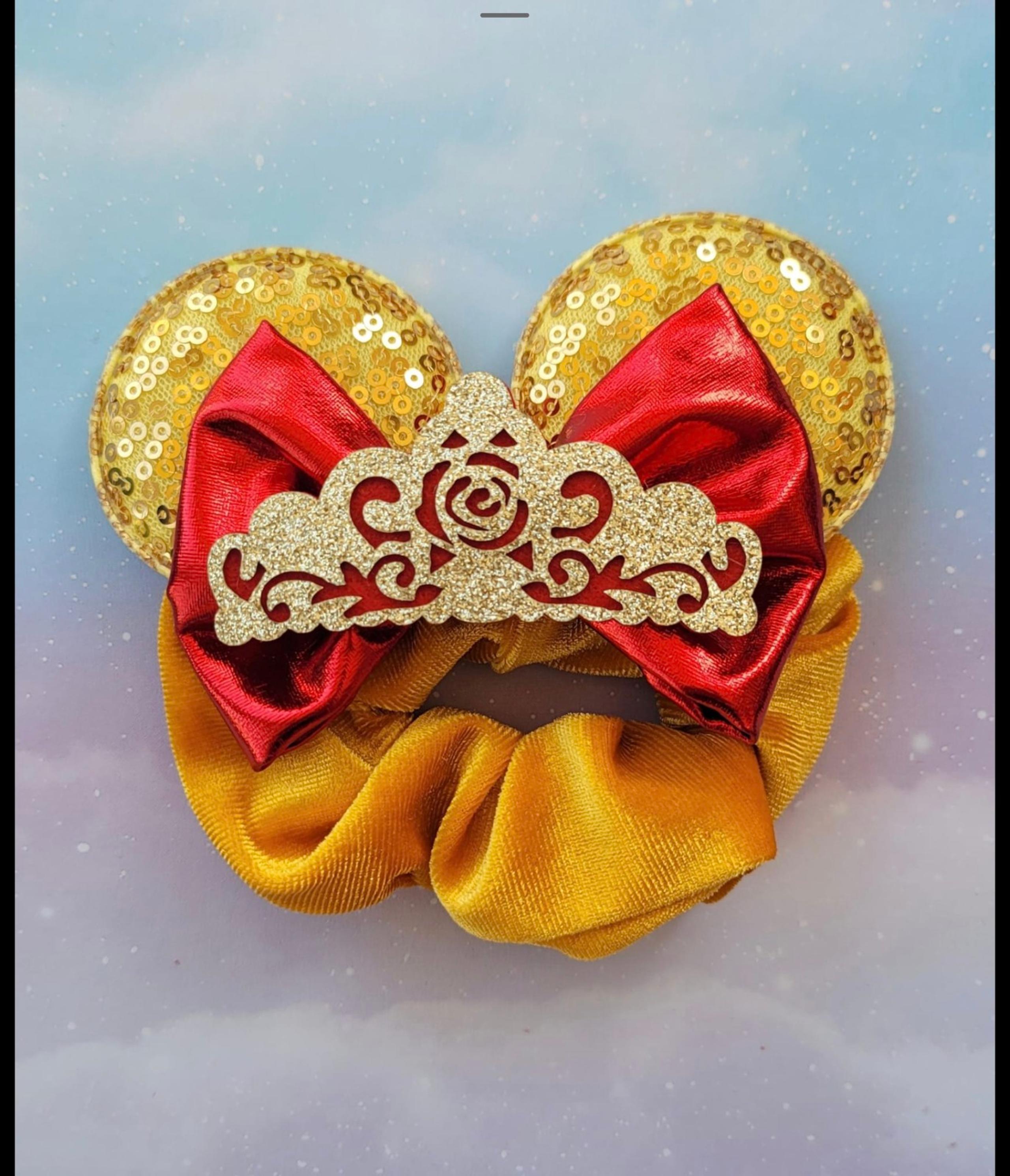Disney Hair Ties/ Scrunchies (beauty & the beast belle)