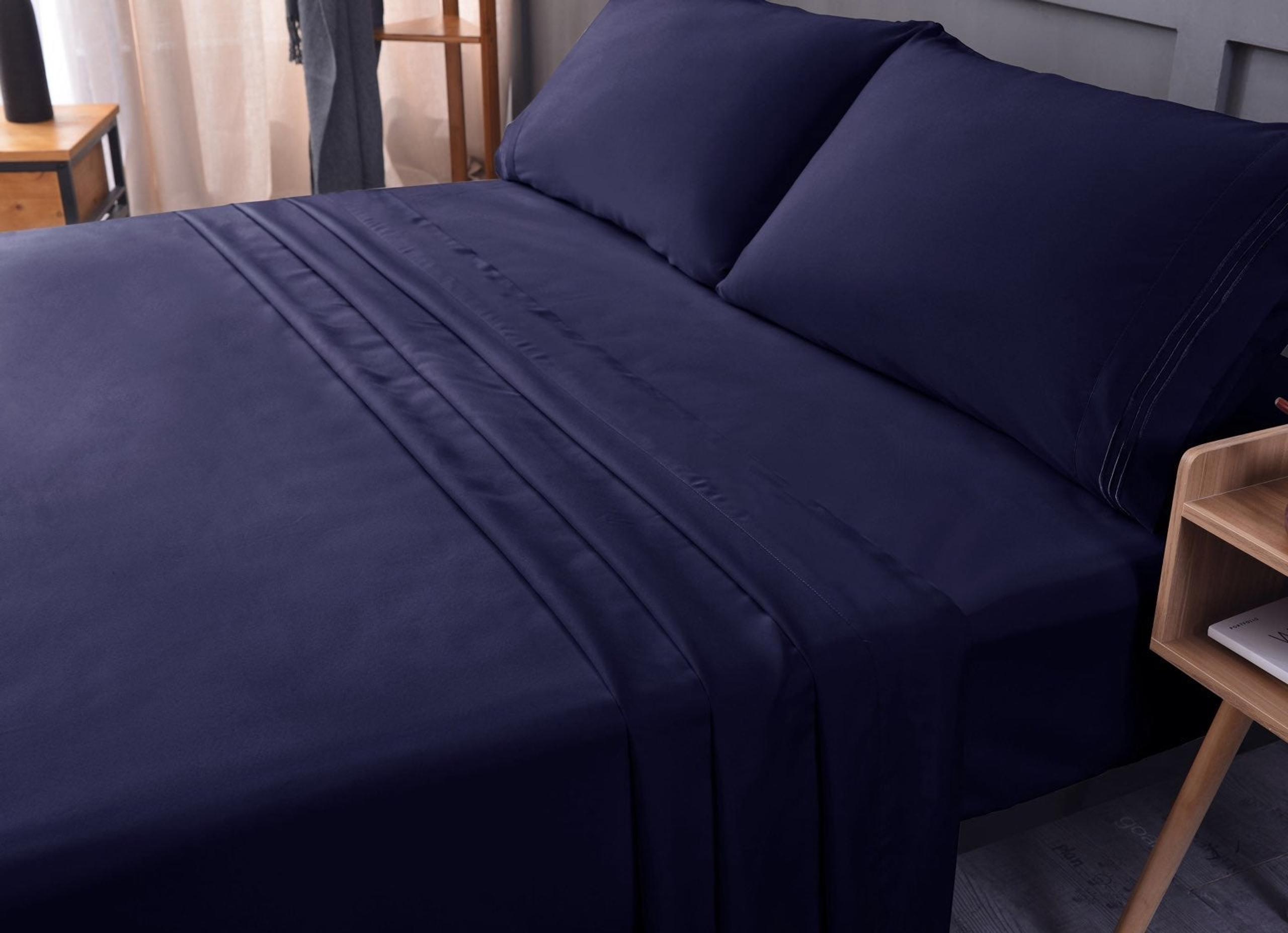 Bamboo Luxury King Sheet Set - Navy