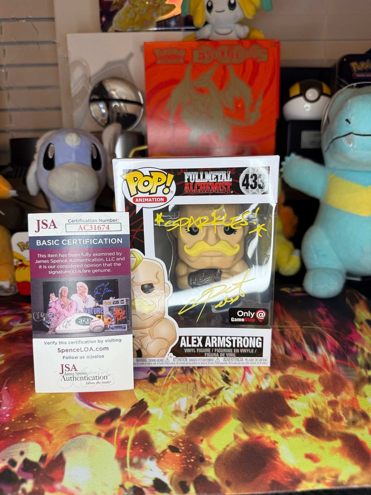 Alex Louis Armstrong Funko Pop! | Fullmetal Alchemist | Autographed | JSA
