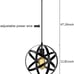Industrial Pendant Light, Metal Spherical hanging light