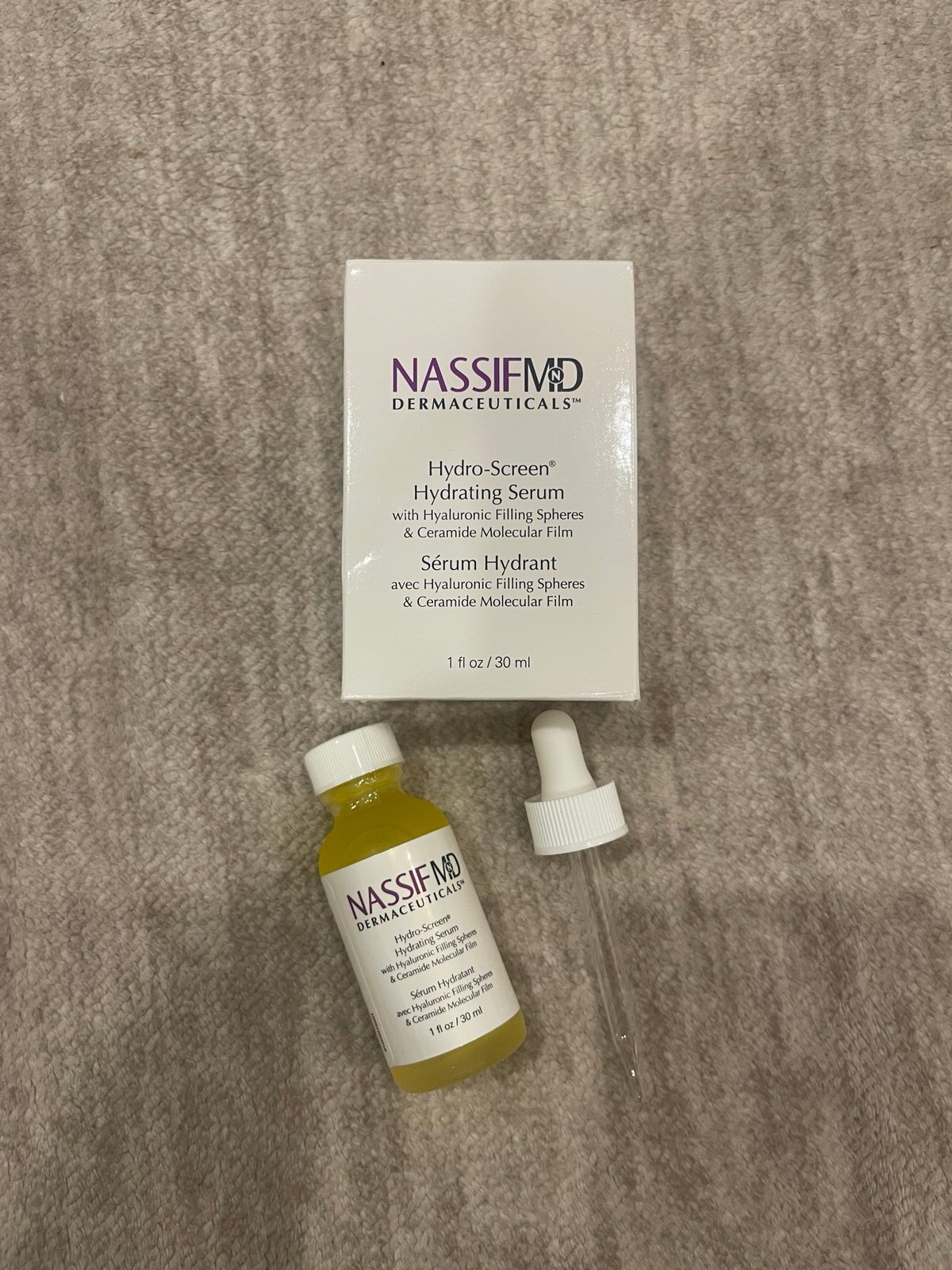 Nassif MD Hydro-Screen Hydrating Serum 1 fl oz. NEW
